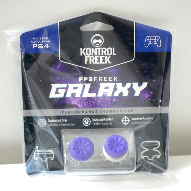 紫 PS4コントローラー用 FPSアシストキャップ Freek Galaxy  エンタメ/ホビーのゲームソフト/ゲーム機本体(その他)の商品写真