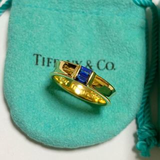 ティファニー(Tiffany & Co.)のティファニー18Kイエローゴールド スタッキング サファイア リング 11.5号(リング(指輪))