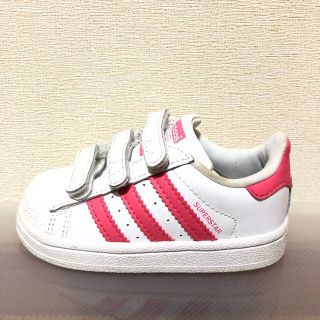 アディダス(adidas)の美品♡adidasアディダス　ベビースニーカーシューズ　スーパースター　13㎝(スニーカー)