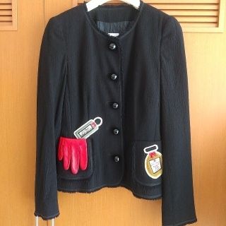 MOSCHINO - MOSCHINO アップリケ ジャケットの通販 by 310's shop ...