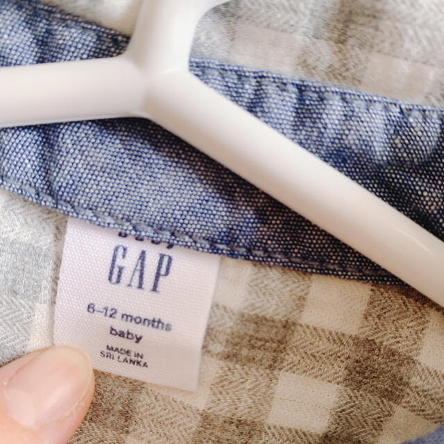 babyGAP(ベビーギャップ)のgap babygap チェックシャツ　ロンパース　ベビー服 キッズ/ベビー/マタニティのベビー服(~85cm)(ロンパース)の商品写真