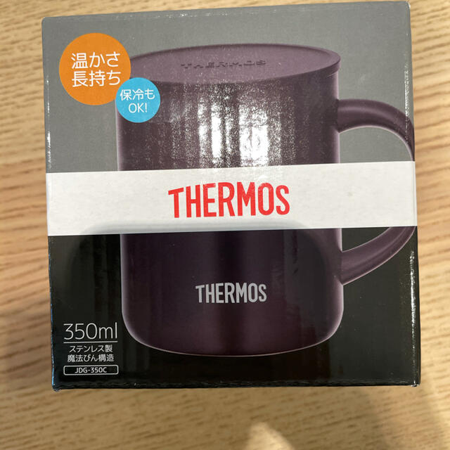 THERMOS(サーモス)のサーモス　真空断熱マグカップ　未開封　黒 インテリア/住まい/日用品のキッチン/食器(グラス/カップ)の商品写真