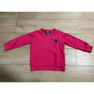 チャンピオン(Champion)のチャンピオン　ピンク色トレーナー　100サイズ(Tシャツ/カットソー)