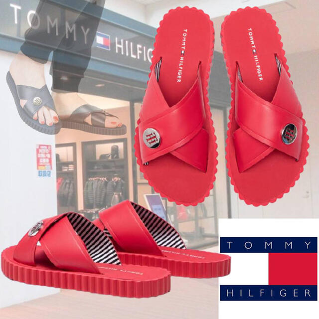 TOMMY HILFIGER(トミーヒルフィガー)のTOMMY HILFIGER サンダル サイズ36 新品タグ付き 23～23.5 レディースの靴/シューズ(サンダル)の商品写真