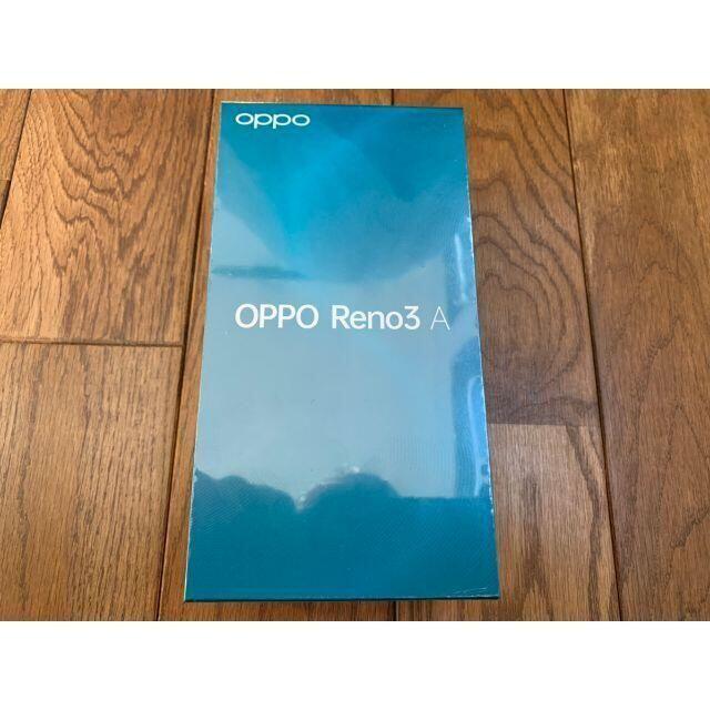 【新品未開封】OPPO Reno 3 A 128GB ブラックスマートフォン/携帯電話