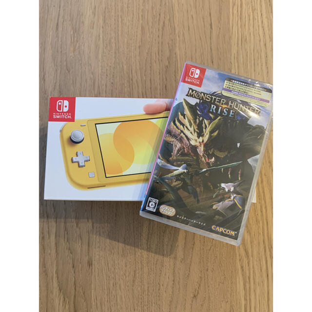 新品 nintendo switch lite モンスターハンターライズ セット