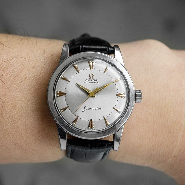 OMEGA - (611) 稼働美品 オメガ 初代 シーマスター 手巻き 1950年製 日