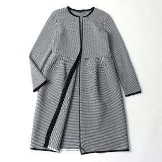 トゥービーシック(TO BE CHIC)の6.4万◆TO BE CHIC サーブルストレッチニットコートワンピース40(ニットコート)