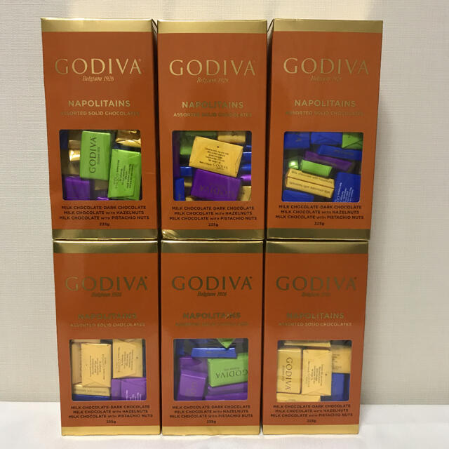 GODIVA ゴディバ　ゴディバナポリタン　チョコレート　225g 6箱セット