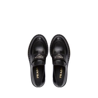 プラダ(PRADA)のプラダ　ブラッシュドレザー　ローファー(ローファー/革靴)