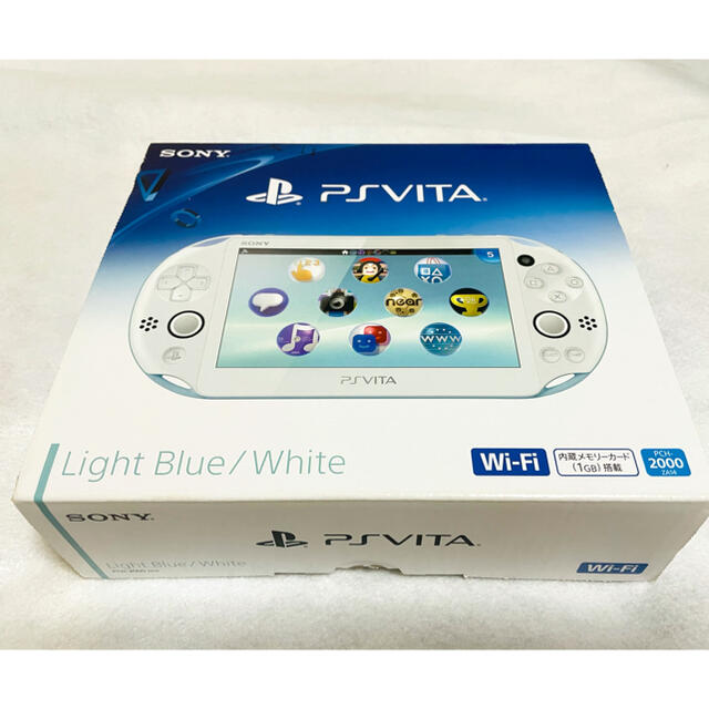 最大10%OFFクーポン PlayStation Vita - ☆本体未使用品☆ PSVita PCH-2000 ZA14 ライトブルーホワイト 家庭用ゲーム機本体