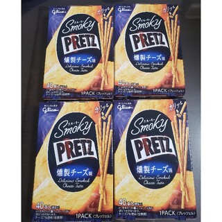 グリコ(グリコ)のスモーキープリッツ　薫製チーズ味　pretz グリコ　smoky 4個セット(菓子/デザート)