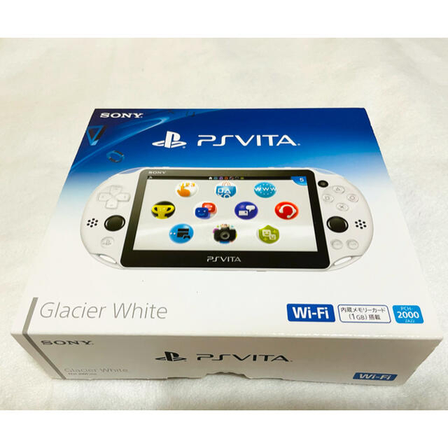 PS Vita PCH-2000 Wi-Fiモデル グレイシャー・ホワイト　本体