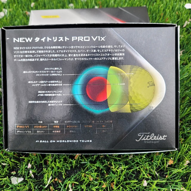 Titleist(タイトリスト)のタイトリストPROV1X  イエロー 2ダース チケットのスポーツ(ゴルフ)の商品写真