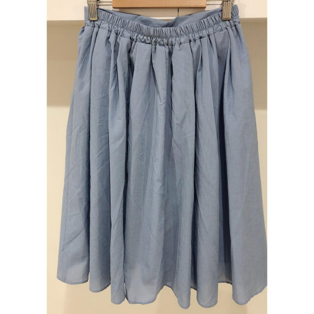 新品タグ付き 水色スカート