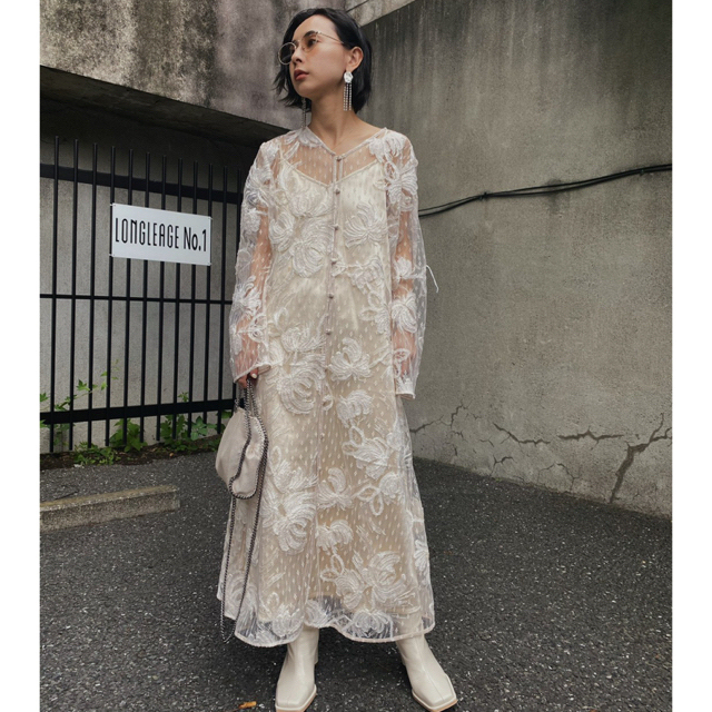 ameri UNDRESSED 2WAY FAIRY LACE DRESS - ロングワンピース/マキシ ...