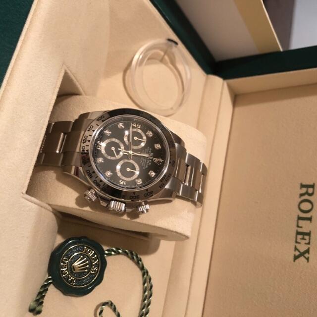ROLEX(ロレックス)のロレックス  デイトナ 116509 国内正規品　黒文字盤　ダイヤ　ダイアル メンズの時計(腕時計(アナログ))の商品写真