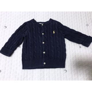 ラルフローレン(Ralph Lauren)のゆかりんご様専用ラルフローレン　カーディガン　ネイビー　サイズ80(カーディガン/ボレロ)