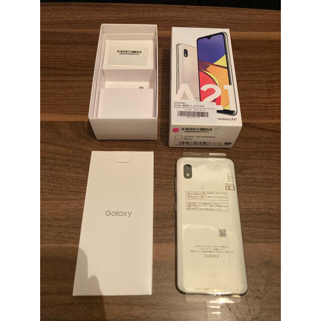 Galaxy A21 SCV49 White 3