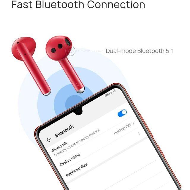 HUAWEI(ファーウェイ)の【新品未使用】HUAWEI ワイヤレスイヤホン FREEBUDS 3 レッド スマホ/家電/カメラのオーディオ機器(ヘッドフォン/イヤフォン)の商品写真