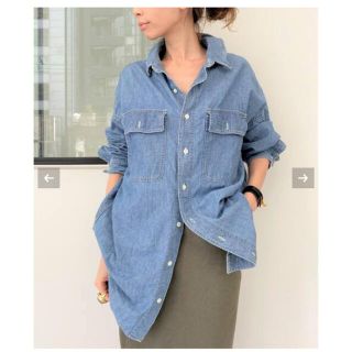 アパルトモンドゥーズィエムクラス(L'Appartement DEUXIEME CLASSE)のL'Appartement REMI RELIEF Chambray シャツ(シャツ/ブラウス(長袖/七分))