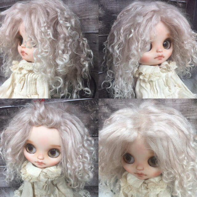 blythe_wm-039スモークピンク✨ミディサイズチベットラムウィッグ