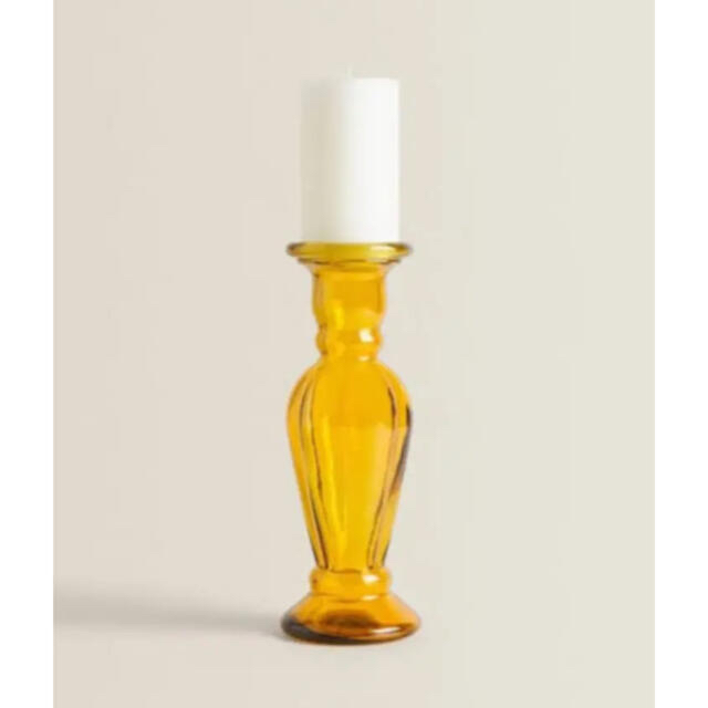 ZARA HOME(ザラホーム)のZARAHOME   ガラス キャンドルスタンド　花瓶 インテリア/住まい/日用品のインテリア小物(置物)の商品写真