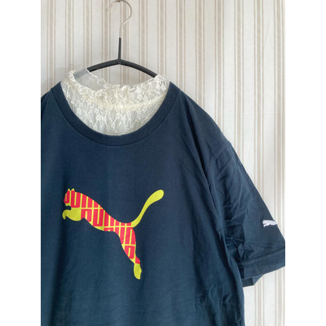 PUMA(プーマ)の古着 ビンテージ  PUMA ロゴ　Ｔシャツ　レトロ　ヴィンテージ    レディースのトップス(Tシャツ(半袖/袖なし))の商品写真