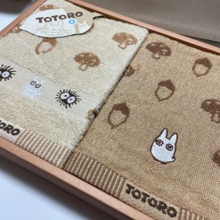 ジブリ(ジブリ)のトトロ　ウォッシュタオル2枚セット(タオル/バス用品)