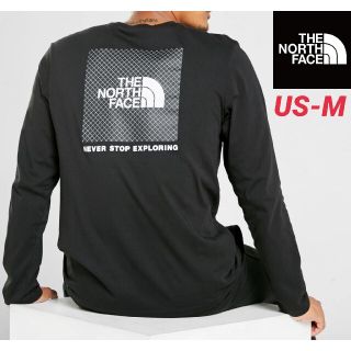 ザノースフェイス(THE NORTH FACE)のノースフェイス リフレクティブロゴロングスリーブTシャツ 海外Mサイズ(Tシャツ/カットソー(七分/長袖))