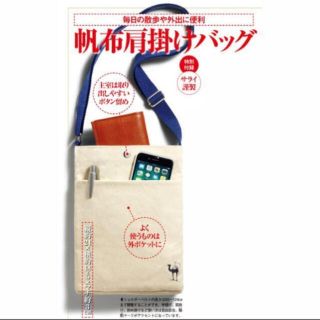 サライ 2020年 8月号 付録 帆布 肩掛けバッグ(ショルダーバッグ)