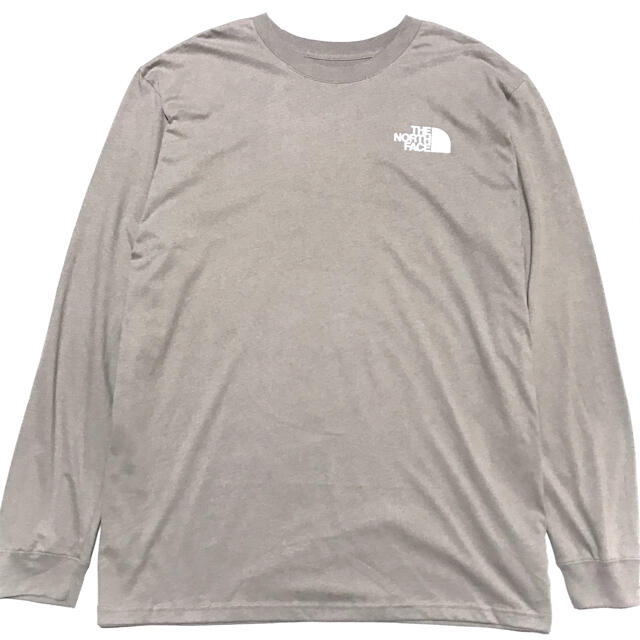 THE NORTH FACE(ザノースフェイス)の最大 ♪ 新品 ノースフェイス BOX NSE ロンT グレー 5XL メンズのトップス(Tシャツ/カットソー(七分/長袖))の商品写真