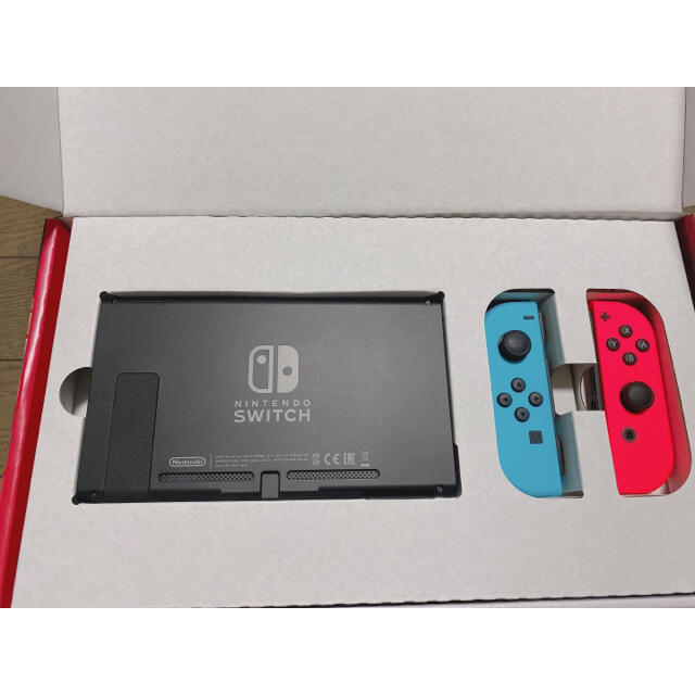 Nintendo Switch(ニンテンドースイッチ)のNintendo Switch JOY-CON(L) ネオンブルー/(R) ネオ エンタメ/ホビーのゲームソフト/ゲーム機本体(家庭用ゲーム機本体)の商品写真