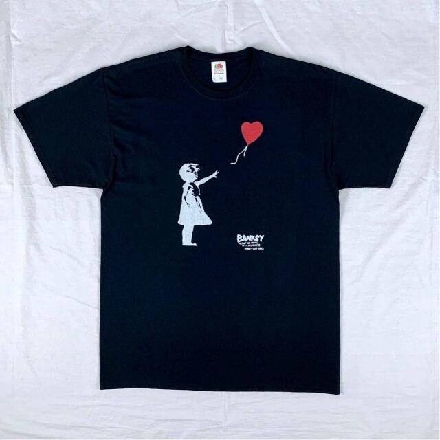 【バンクシー】新品 Banksy 風船と少女 グラフィティ アート 黒 Tシャツ