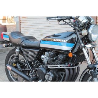 【481】 新品 リベット付 黒 Z400FX タックロールシート ブラック