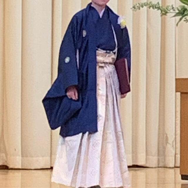 袴　卒業式用　13歳　男の子 キッズ/ベビー/マタニティのキッズ服男の子用(90cm~)(和服/着物)の商品写真