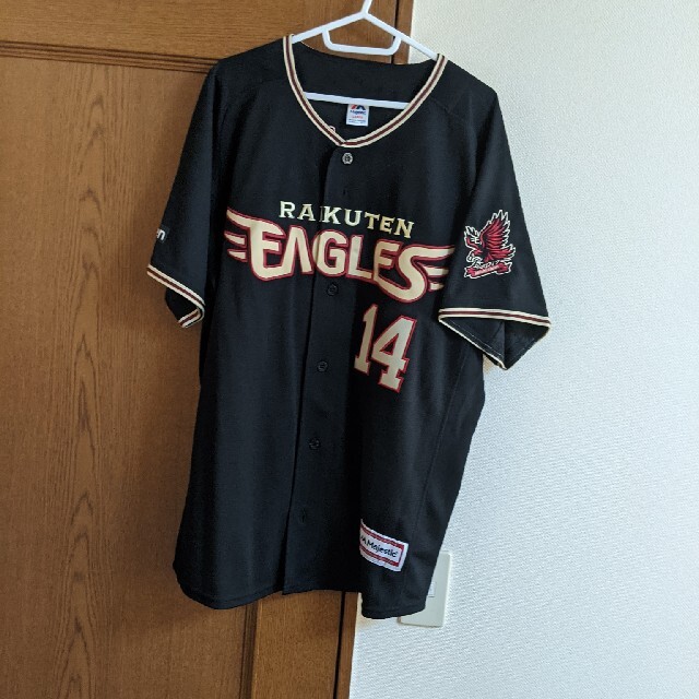 楽天イーグルス 則本選手 特注刺繍 2017 BLACKユニフォームの 楽天イーグルス 則本選手 特注刺繍 2017 BLACKユニフォームの