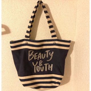 ビューティアンドユースユナイテッドアローズ(BEAUTY&YOUTH UNITED ARROWS)のbeauty&youth トートバッグ ネイビー ボーダー(トートバッグ)