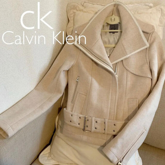 Calvin Klein(カルバンクライン)のカルバンクライン　ライダースジャケット レディースのジャケット/アウター(ライダースジャケット)の商品写真