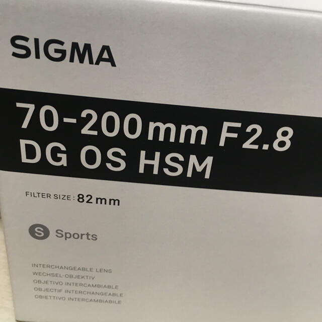 SIGMA(シグマ)のシグマ 70-200mm F2.8 DG OS HSM Sports キャノン スマホ/家電/カメラのカメラ(レンズ(ズーム))の商品写真