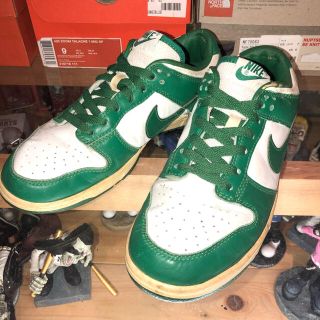 ナイキ(NIKE)のNIKE DUNK LOW セルティックス　緑白　04(スニーカー)