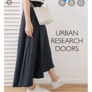 アーバンリサーチドアーズ(URBAN RESEARCH DOORS)のリネンタックロングスカート　アーバンリサーチドアーズ  (ロングスカート)