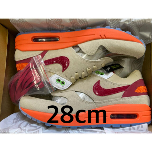 CLOT × NIKE AIR MAX 1 KISS OF DEATH 2021段ボールに入れて送ります