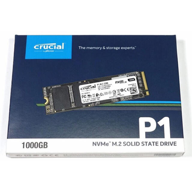 Crucial P1 1TB NVMe PCIe M.2 SSD