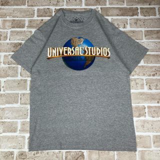 ユニバーサルスタジオジャパン(USJ)のユニバーサルスタジオ Tシャツ 地球儀ロゴ デカロゴ 古着(Tシャツ/カットソー(半袖/袖なし))