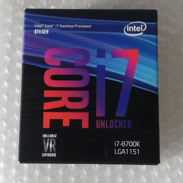 新品 i7-8700K インテル CPU デスクトップ用