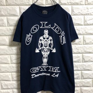 ゴールドジム GOLD'S GYM 両面プリント アドバタイジングTシャツ USA製 メンズL /eaa321328