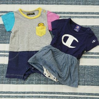 チャンピオン(Champion)の80サイズ 女の子カバーオール夏セット(カバーオール)