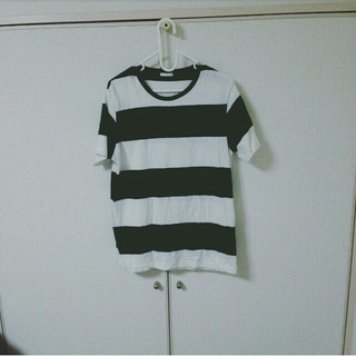 ジーユー(GU)の太い ボーダー Tシャツ(Tシャツ(半袖/袖なし))