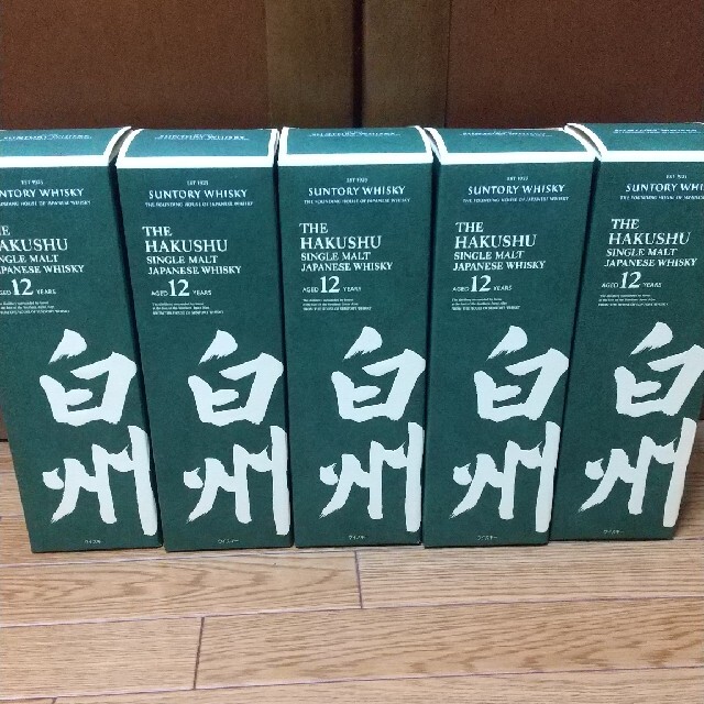 サントリーシングルモルトウイスキー白州12年 700ml  ５本